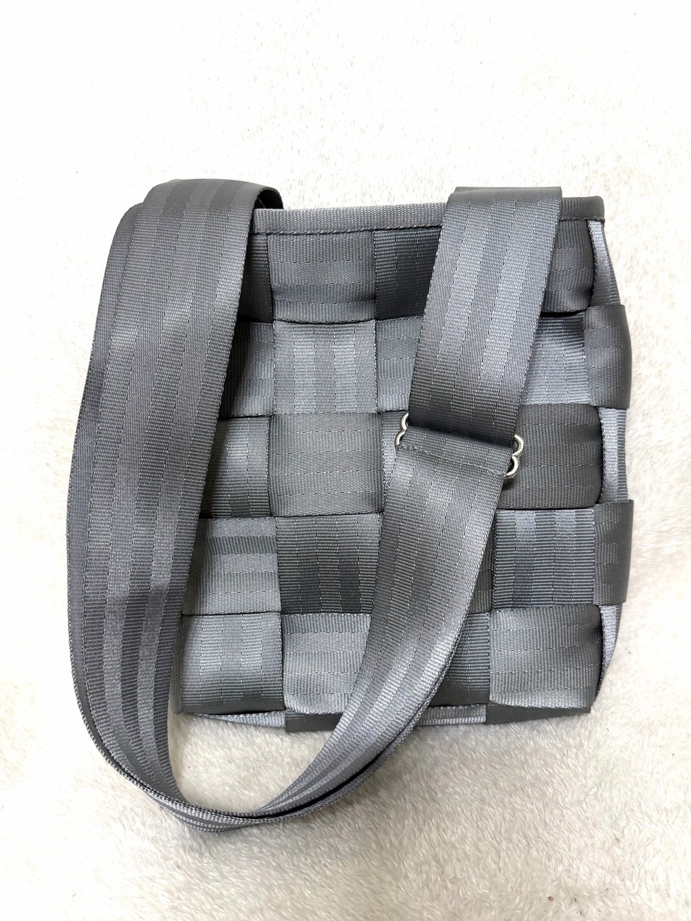 Harvey’s Gray Seatbelt Bag Mini Messenger Crossbody Bag Purse